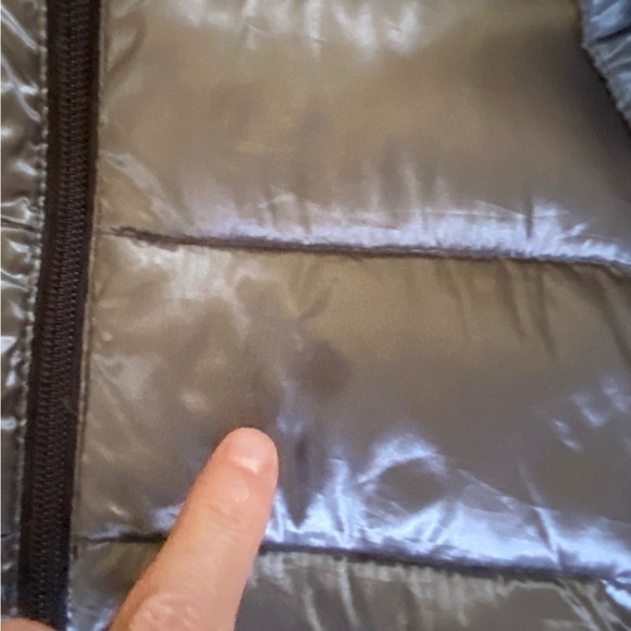 Andrew Marc Premium Down Packable Quilted Gray Hooded Full Zip Puffer Jacket S - Picture 16 of 16